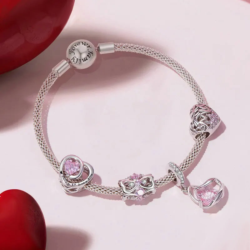 Pink Pandora Charms - Stylish Jewelry for Aesthetic Enthusiasts