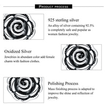 Load image into Gallery viewer, Black Rose Earrings
